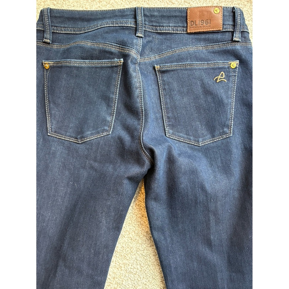 DL 1961 Grace High Rise Straight Denim Jeans Size 27 Dark Wash Classic Preppy - Picture 11 of 12